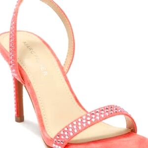 Marc Fisher Size 7 M Rhinestone Embellished Slingback Heels Betila